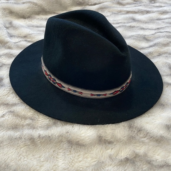 Boho Ribbon Wide Brim Floppy Hat - Picture 4 of 7